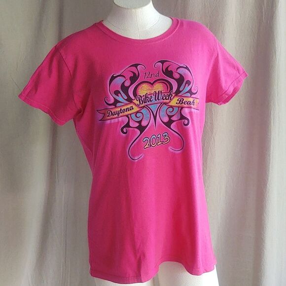 2013 Airbrushed 72th Annual Daytona Beach FL Bike Week Motorcycle Shirt … - Picture 1 of 8